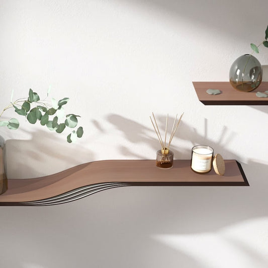 Floating wall shelf Oak, mounted shelves, wood, book, geometric, Wandregal, Modern wooden Shelves, handmade furniture