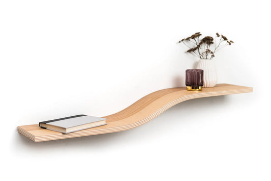 Floating Wall Geometric Shelf, Book Shelves Wood Wandregal,Modern Wooden Handmade Furniture